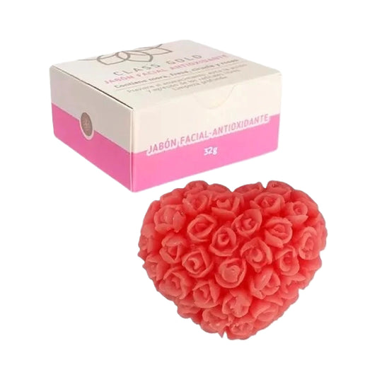 Jabón Facial Antioxidante Piel Seca 32gr Rosa