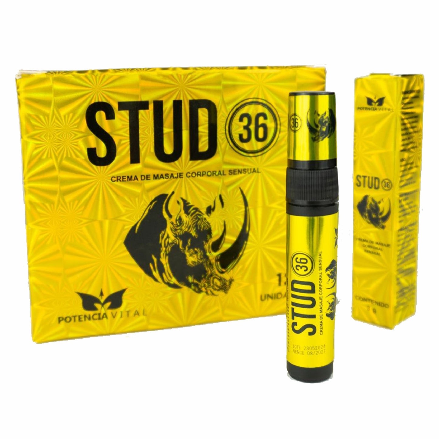 Mini STUD 36 Dorado 3gr (Registro Invima)