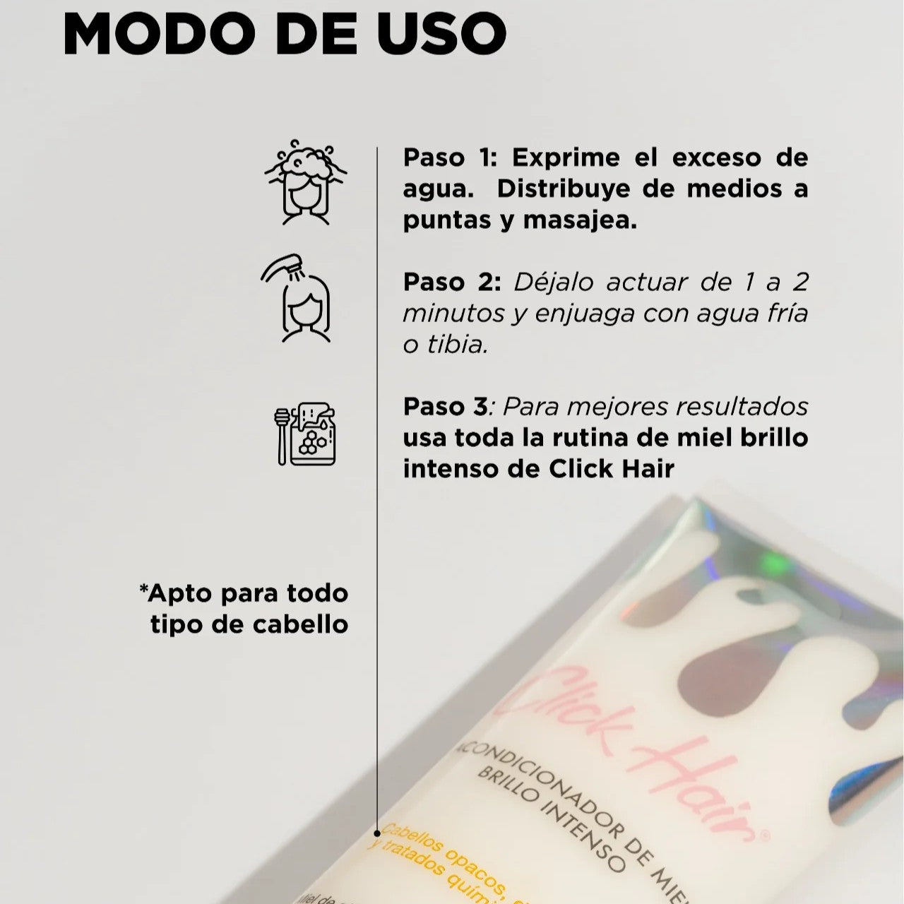 Acondicionador De Miel Click Hair