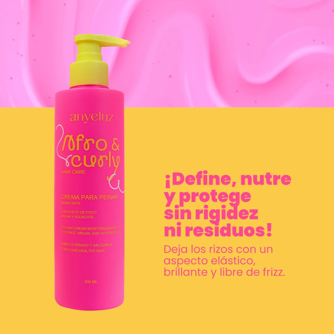 Crema Para Peinar Hidratante AFRO CURLY Anyeluz