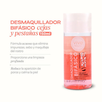 Desmaquillador Bifásico Cejas y Pestañas 150ml