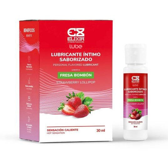 Lubricante Intimo Caliente Saborizado Elixir 30ml