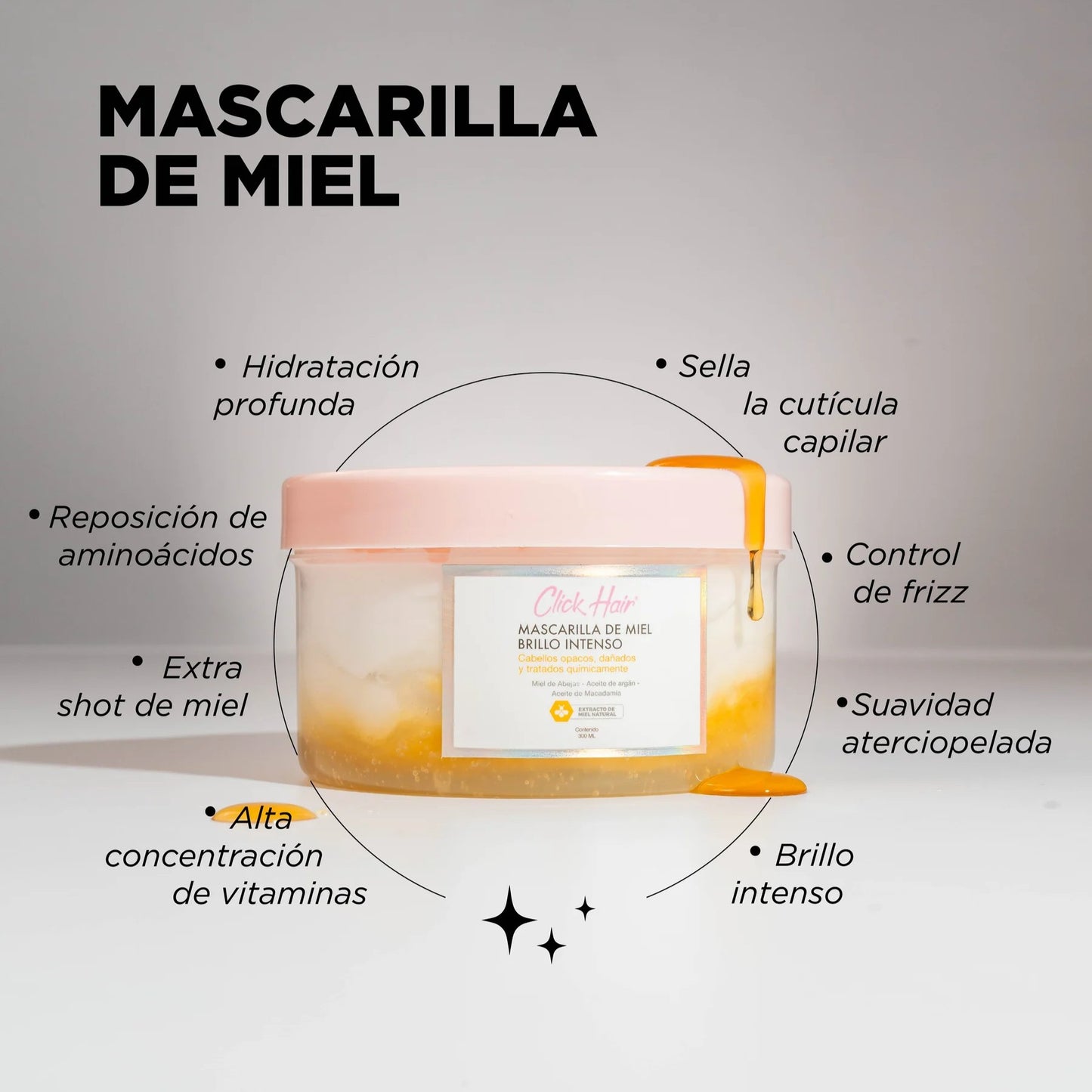 Mascarilla De Miel 300ml Click Hair