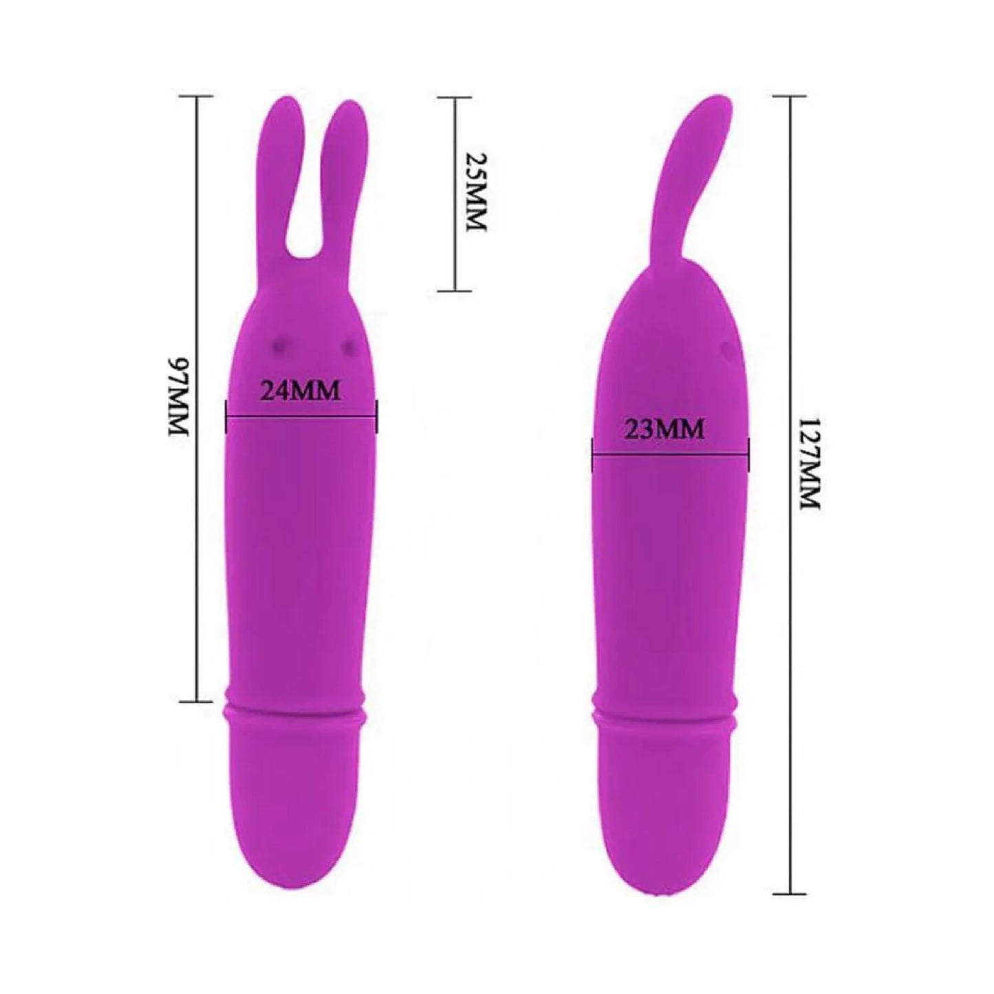 Mini Vibrador Estimulador Orejas De Conejo