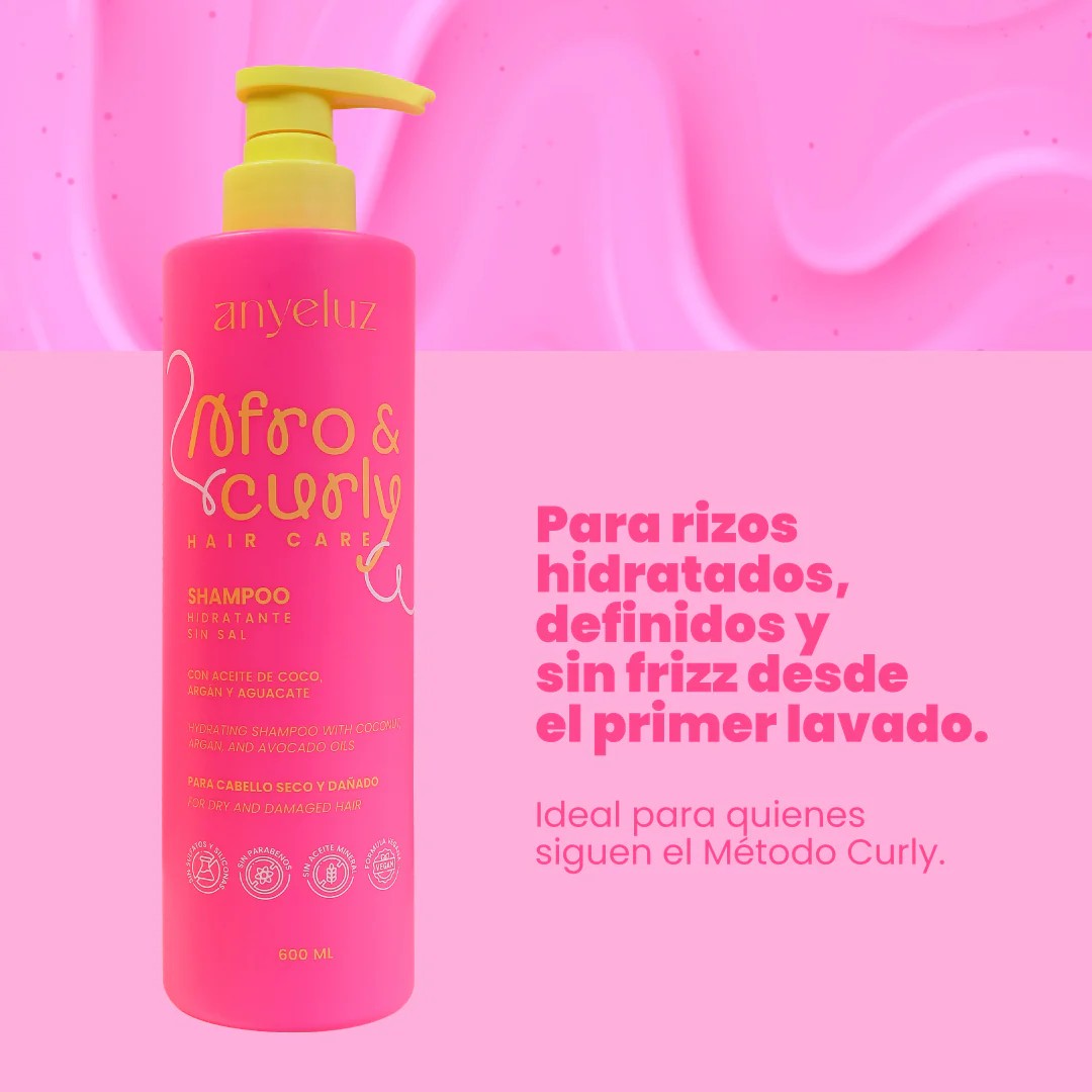 Shampoo Hidratante AFRO CURLY Anyeluz