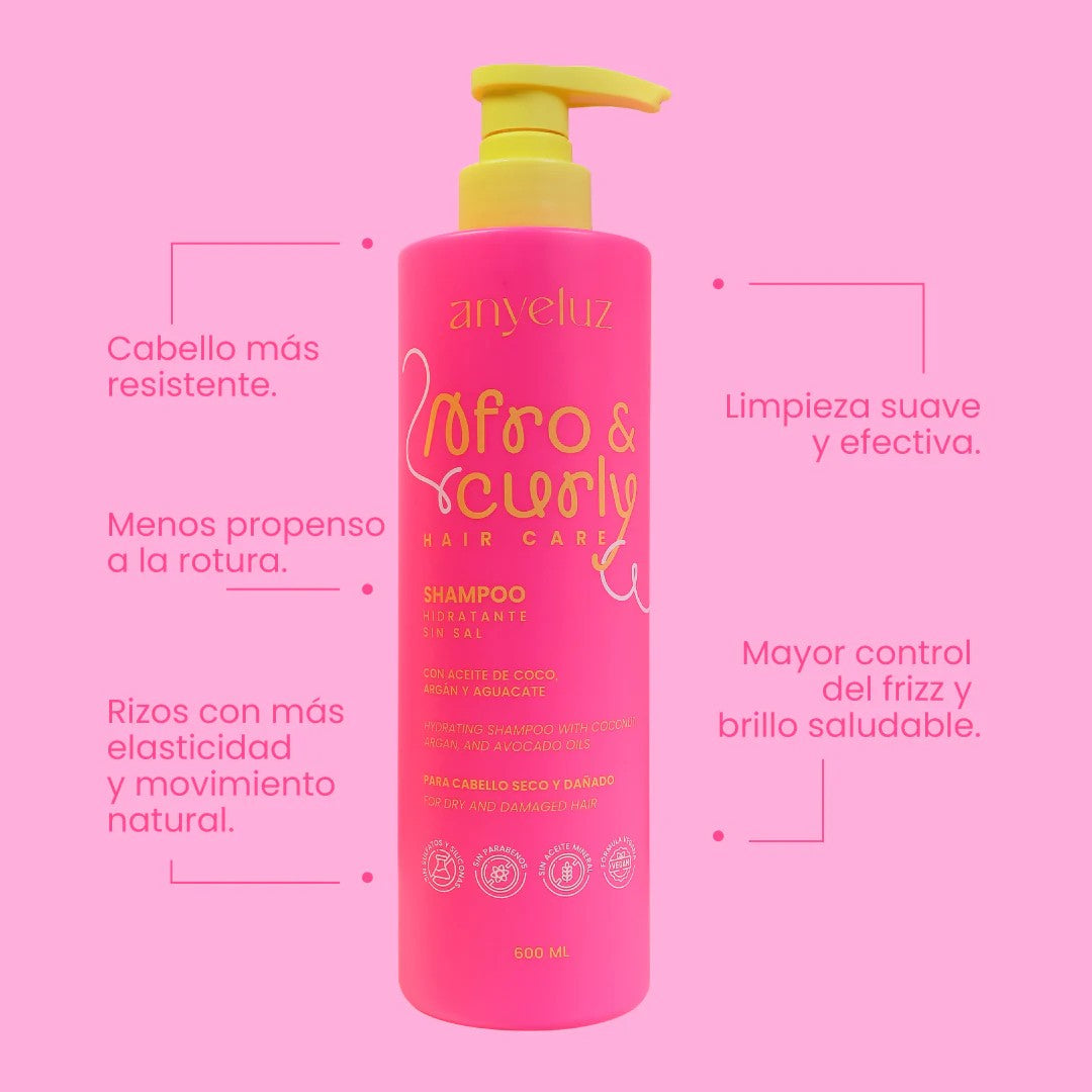 Shampoo Hidratante AFRO CURLY Anyeluz