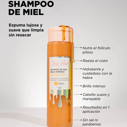 Shampoo De Miel 300ml Click Hair